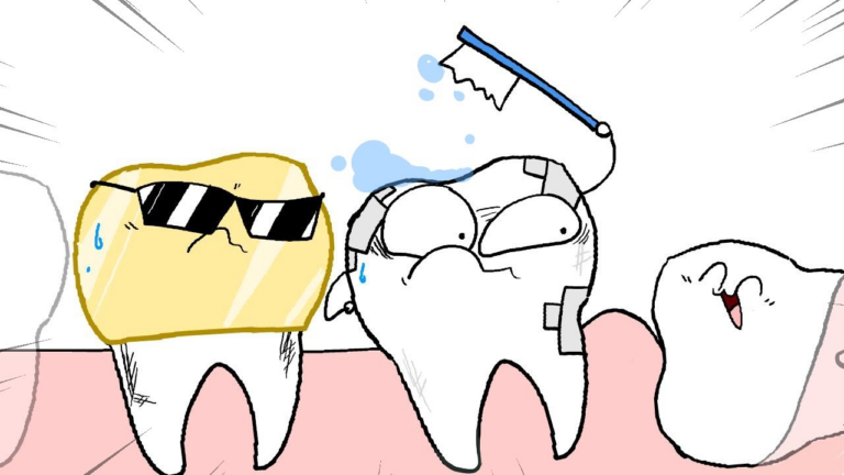 Анимация: Карикатура на зуб мудрости